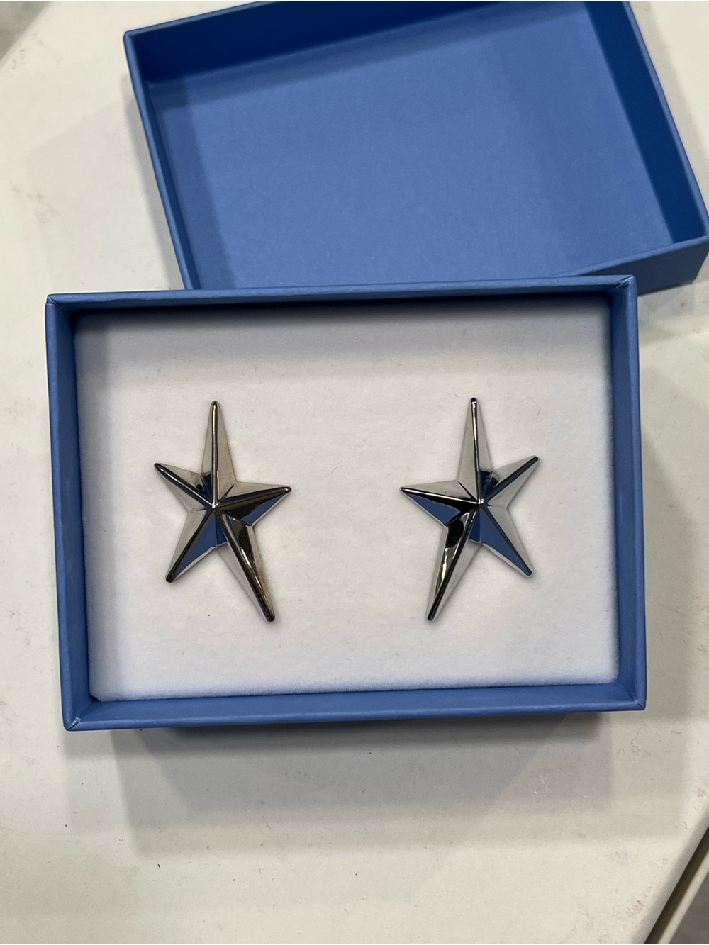 H&M Silver Star-Shaped Earrings